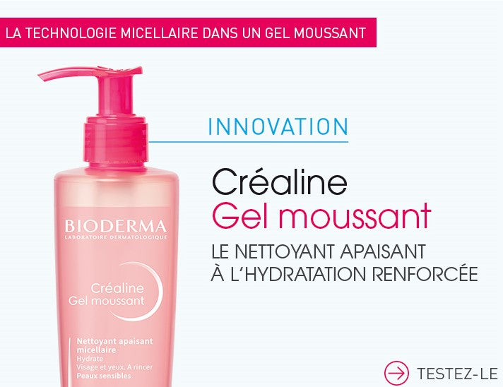 BIODERMA CRÉALINE GEL MOUSSANT nettoyant micellaire apaisant 200ml