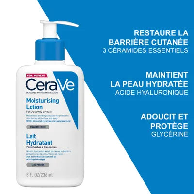 CERAVE LAIT HYDRATANT peaux sèches à très sèches 236ml